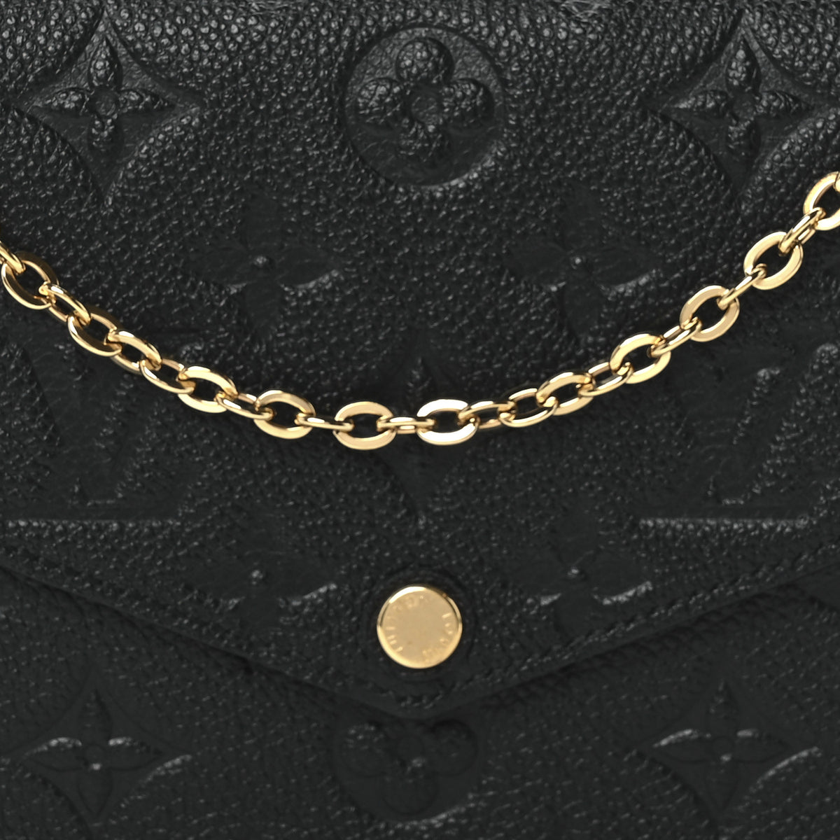 Louis Vuitton Empreinte Pochette Felicie Chain Wallet Black 8 of 10
