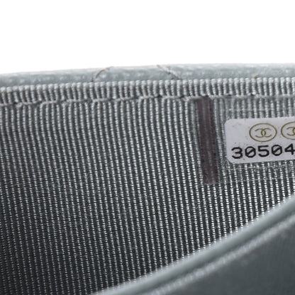 Chanel Caviar Quilted Flap Card Holder Wallet Light Blue 8 of 10