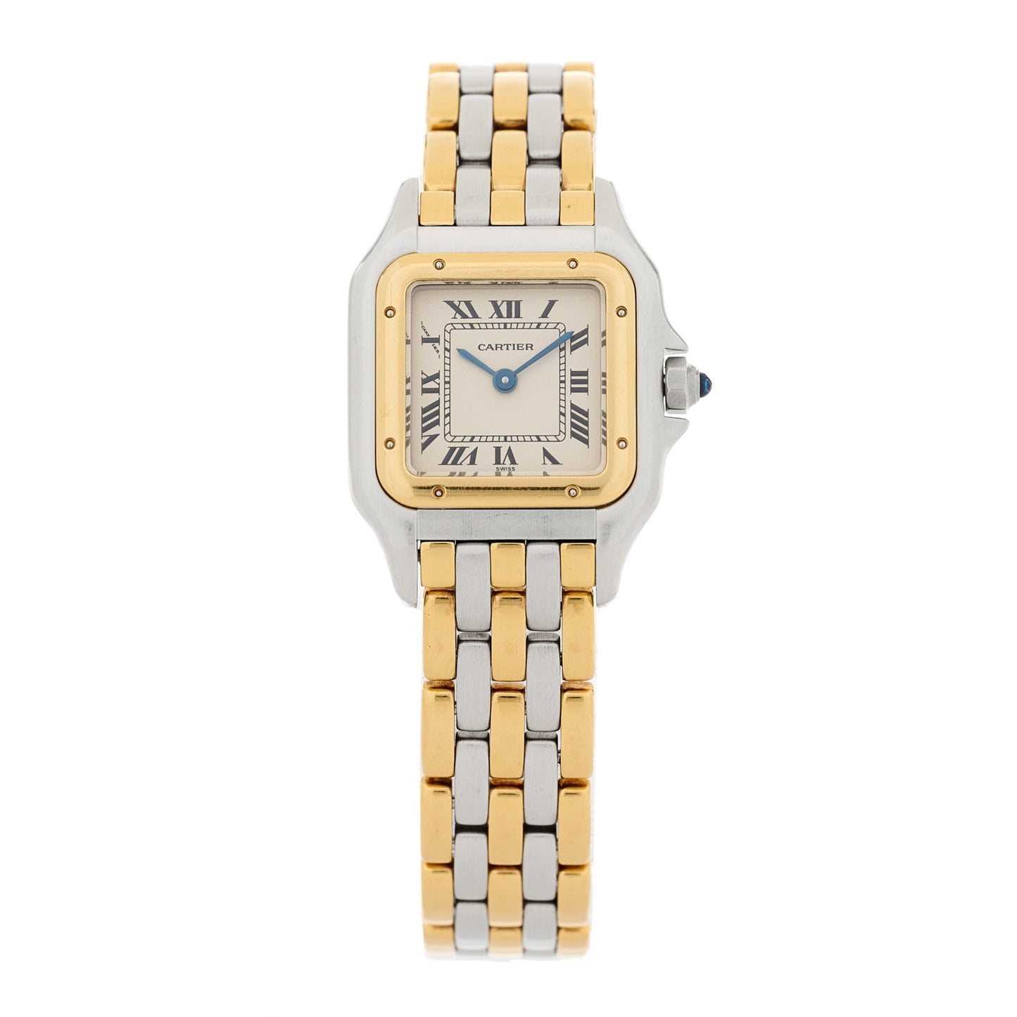 Stainless Steel 18K Yellow Gold 22mm Panthere Quartz Watch