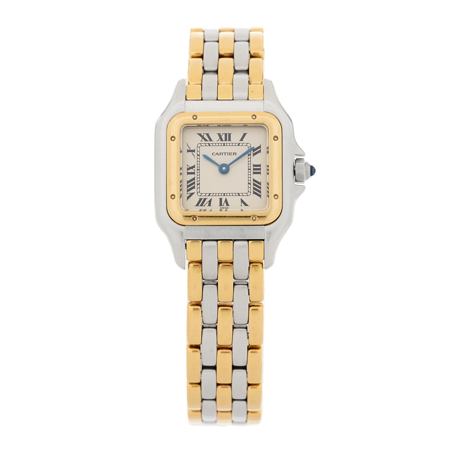Cartier Stainless Steel 18K Yellow Gold 22mm Panthere Quartz Watch 1 of 4