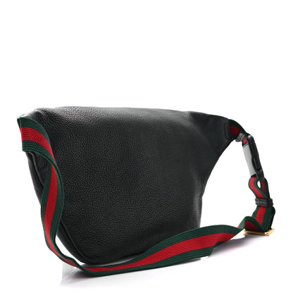 Gucci Grained Calfskin Logo Belt Bag Black 4 of 10