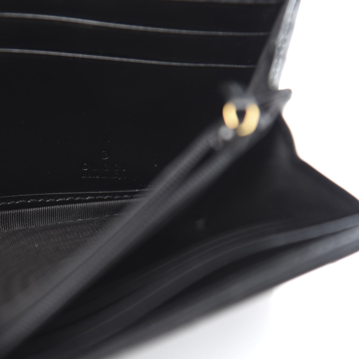 Gucci Calfskin Matelasse GG Marmont Continental Wallet Black 6 of 10
