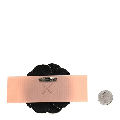 Chanel Tweed Camellia Pin Brooch Multicolor Nude 2 of 4