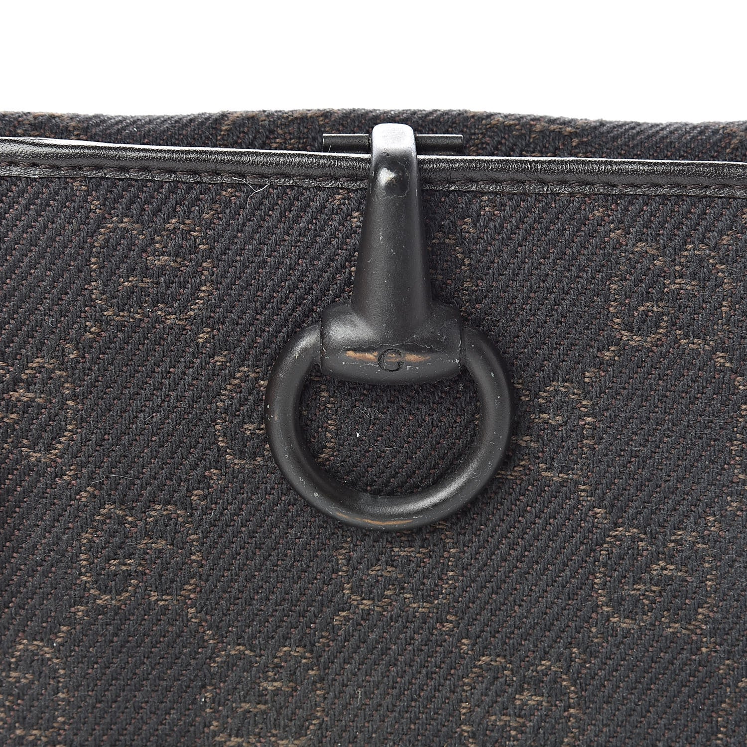 Gucci Monogram Glam French Flap Wallet Black 12 of 12