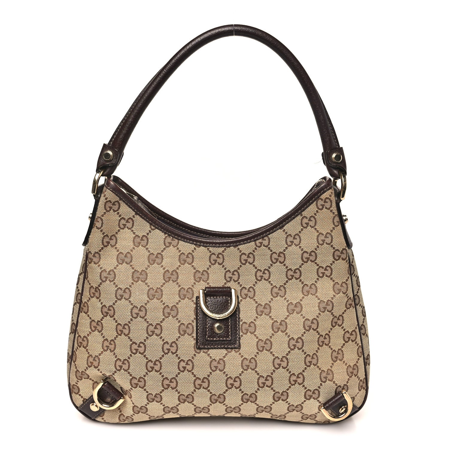 Gucci Monogram Medium Abbey D Ring Hobo Brown 1 of 10