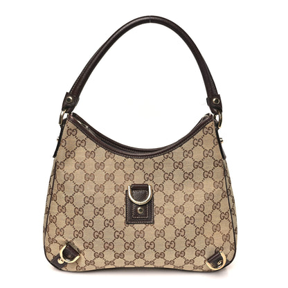 Gucci Monogram Medium Abbey D Ring Hobo Brown 1 of 10