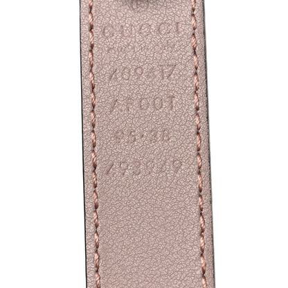 Gucci Calfskin Double G 20mm Belt 95 38 Porcelain Rose 5 of 5