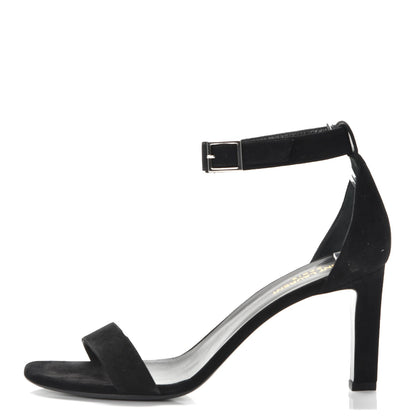 Saint Laurent Suede Grace 80 Ankle Strap Sandal 41 Black 1 of 11