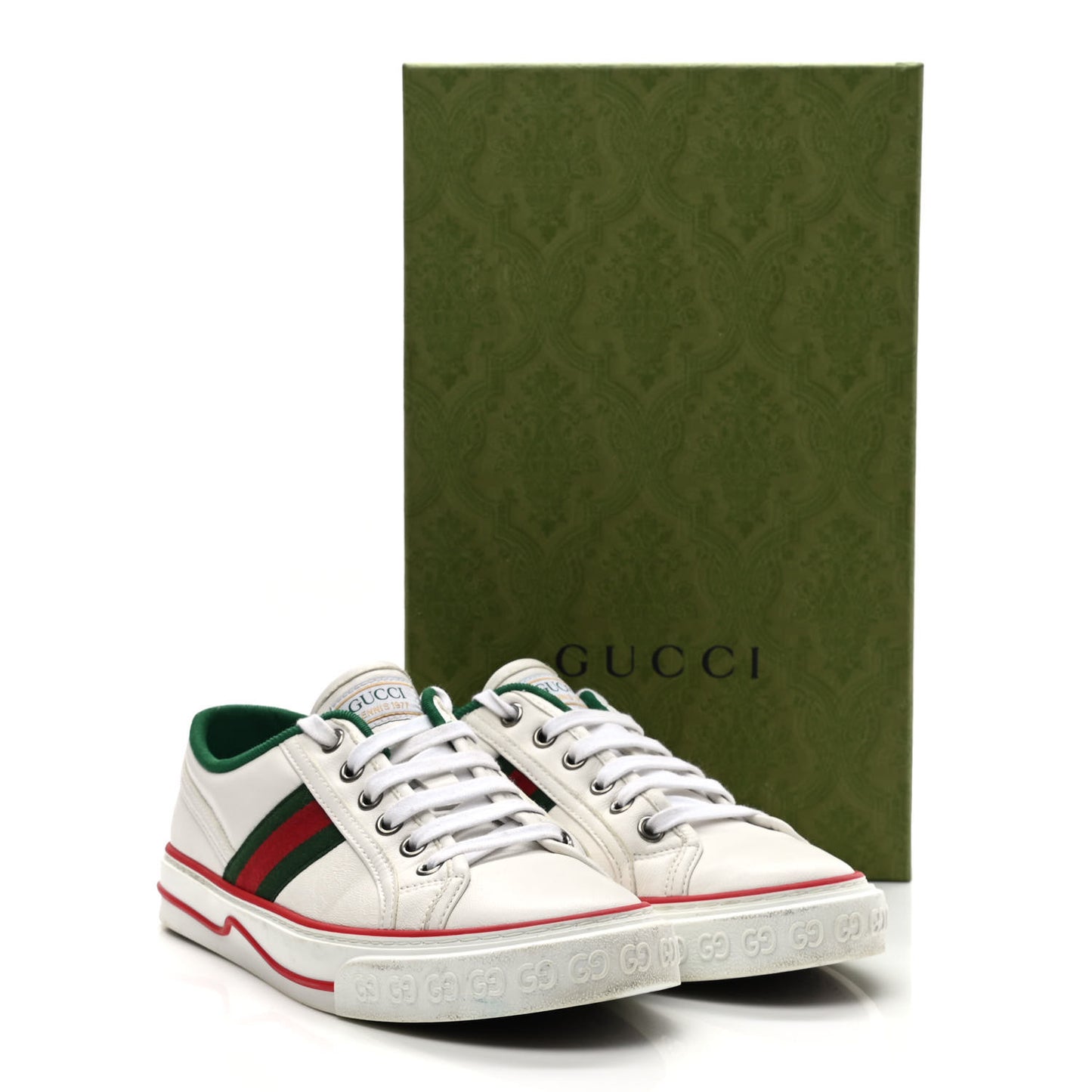 Canvas Web Womens GG Mignon Sneakers 37.5 White