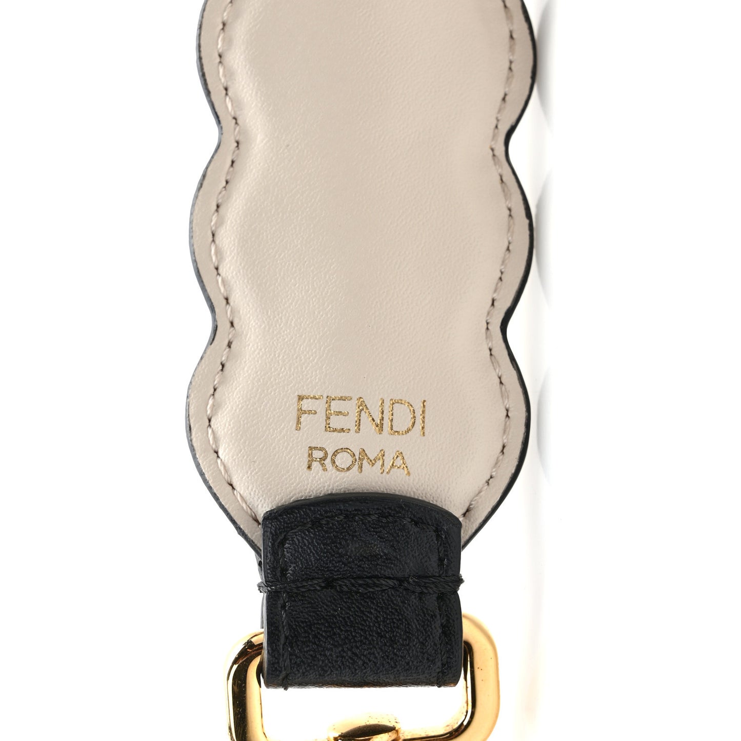 Calfskin Crystal Embellished Mini Strap You Black Camelia