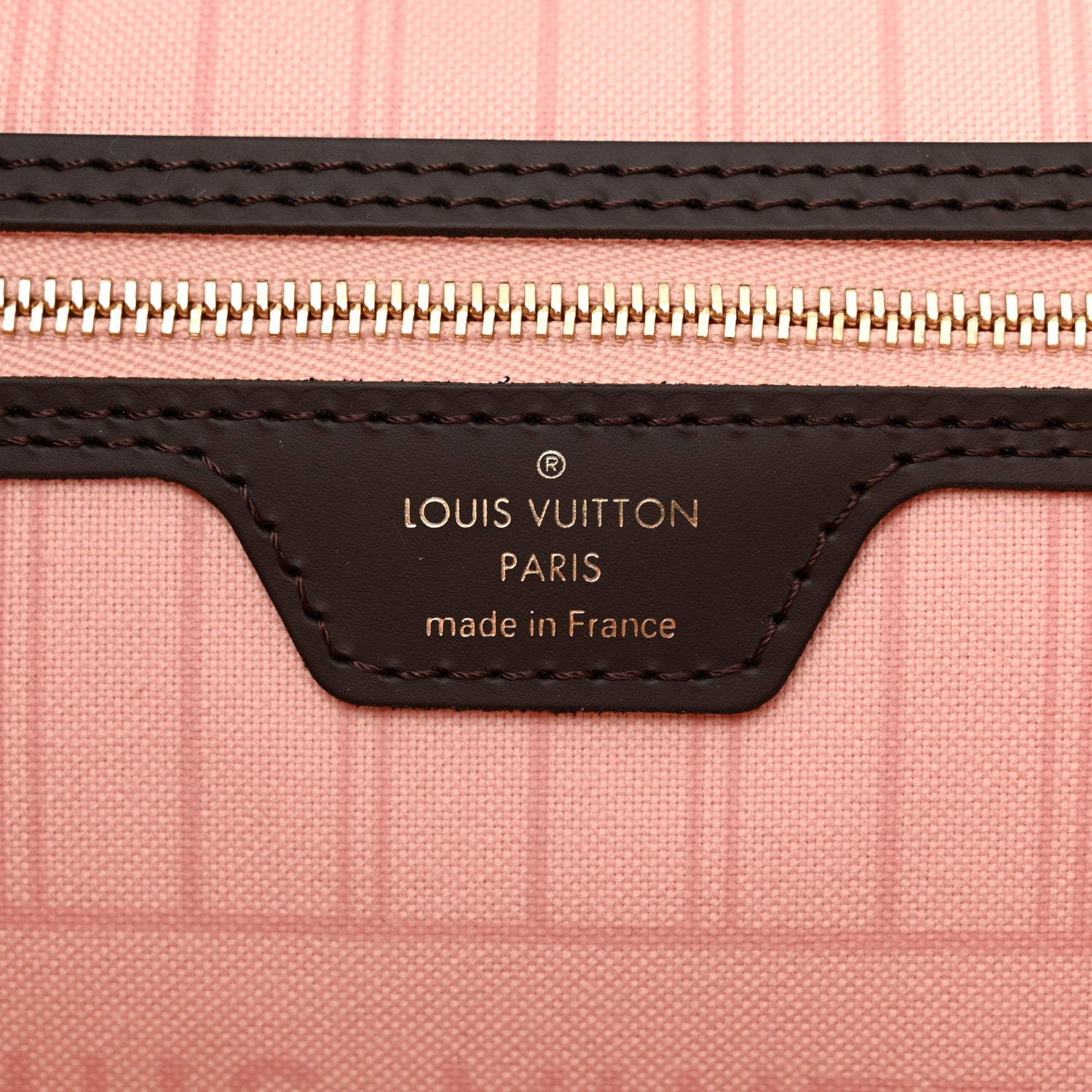 Louis Vuitton Damier Ebene Braided Neverfull MM Pink 7 of 10