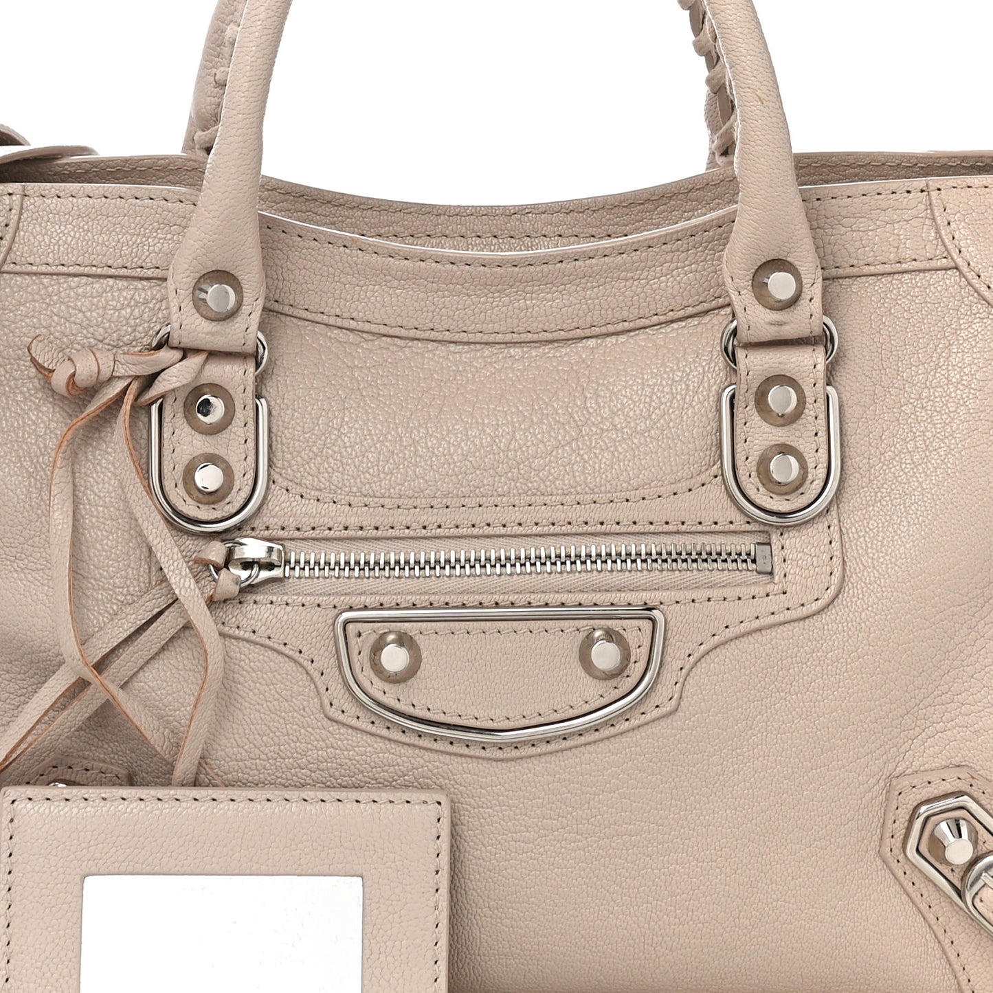 Chevre Silver Metallic Edge S City Beige Praline