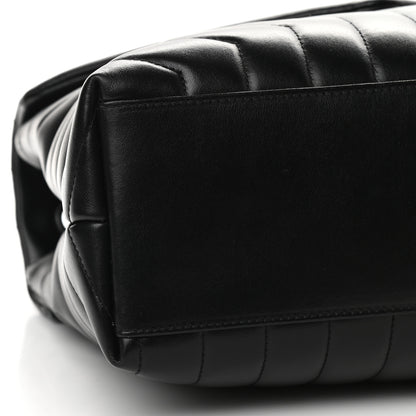 Saint Laurent Calfskin Y Quilted Monogram Medium Loulou Chain Satchel Black 8 of 9