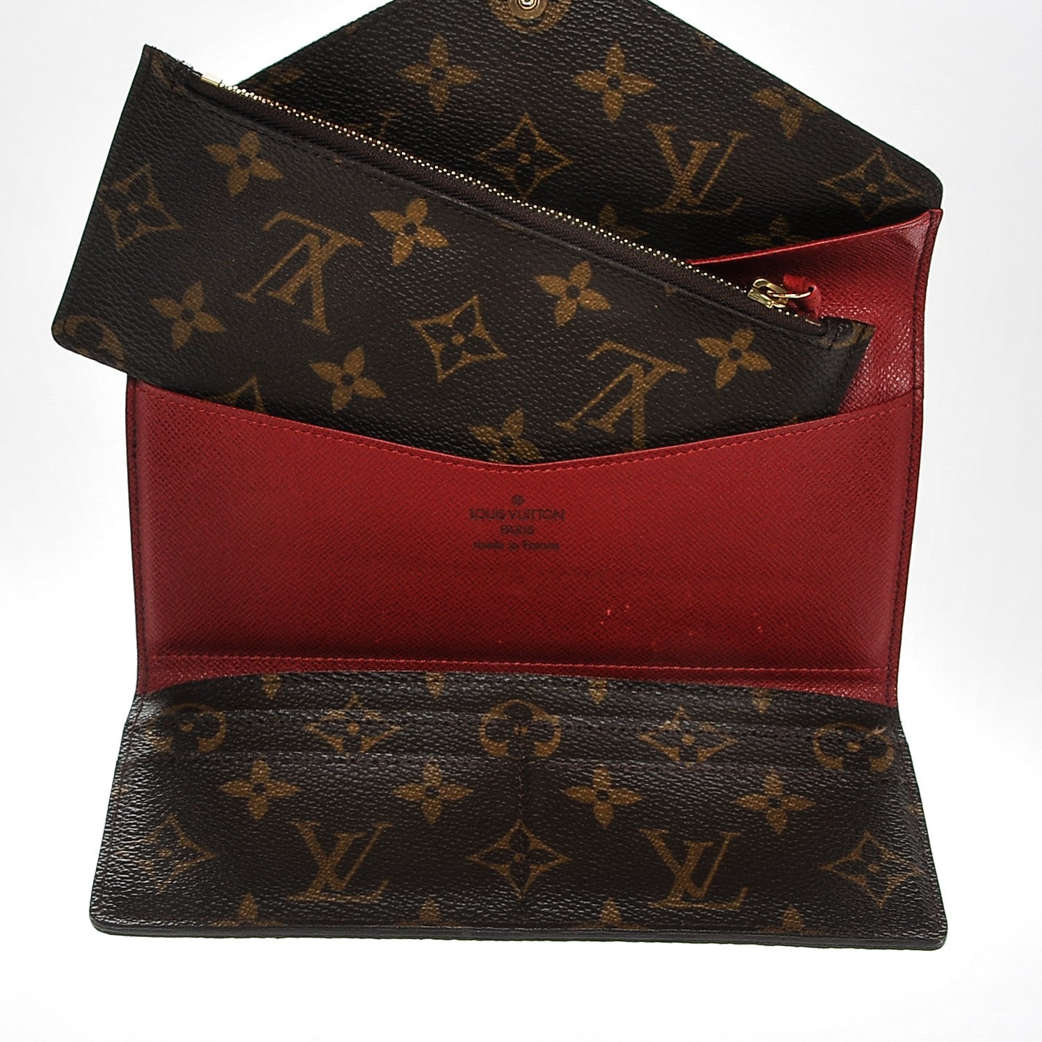 Louis Vuitton Monogram Josephine Wallet Red 6 of 7