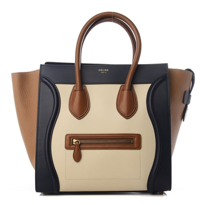 Celine Smooth Calfskin Mini Tri-Color Luggage Brown 1 of 9