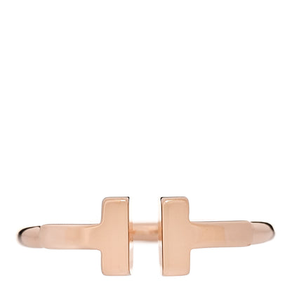 Tiffany 18K Rose Gold T Wire Ring 49 5 1 of 4