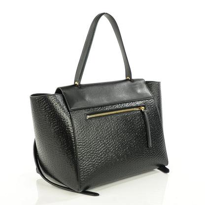 Celine Calfskin Astrakhan Embossed Small Belt Bag Black 3 of 9