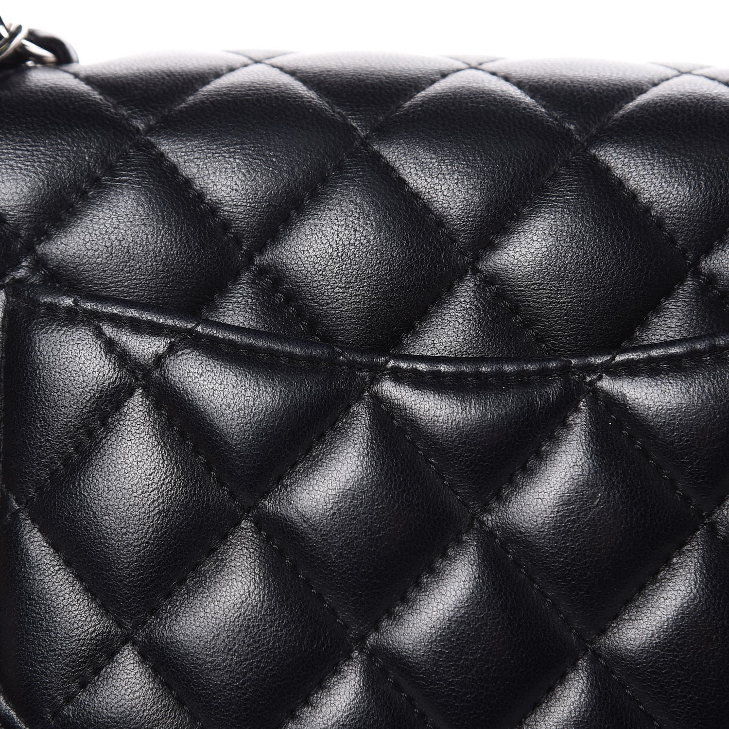 Chanel Lambskin Quilted Mini Square Flap Black 11 of 13
