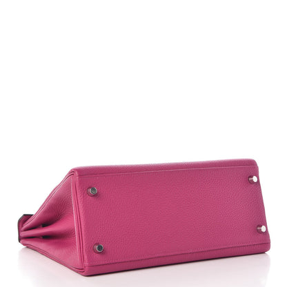 Hermes Togo Kelly Retourne 28 Rose Pourpre 5 of 9