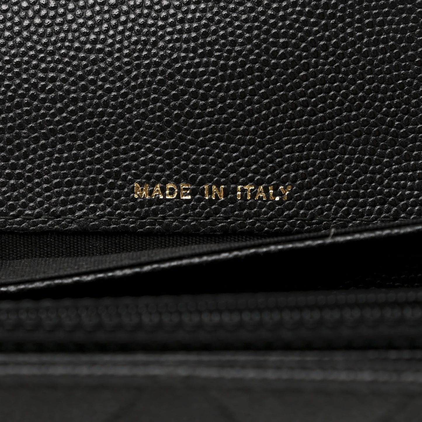 Caviar Quilted Long Boy Flap Wallet Black