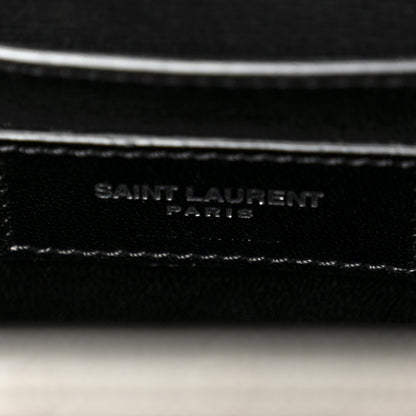 Saint Laurent Grain De Poudre Textured Mixed Matelasse Medium Triquilt Monogram Satchel Earth Earth 6 of 9