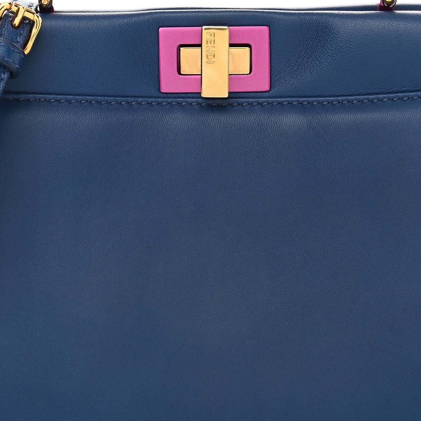 Nappa Colorblock Mini Peekaboo Iconic Satchel Iris Magenta Bubblegum