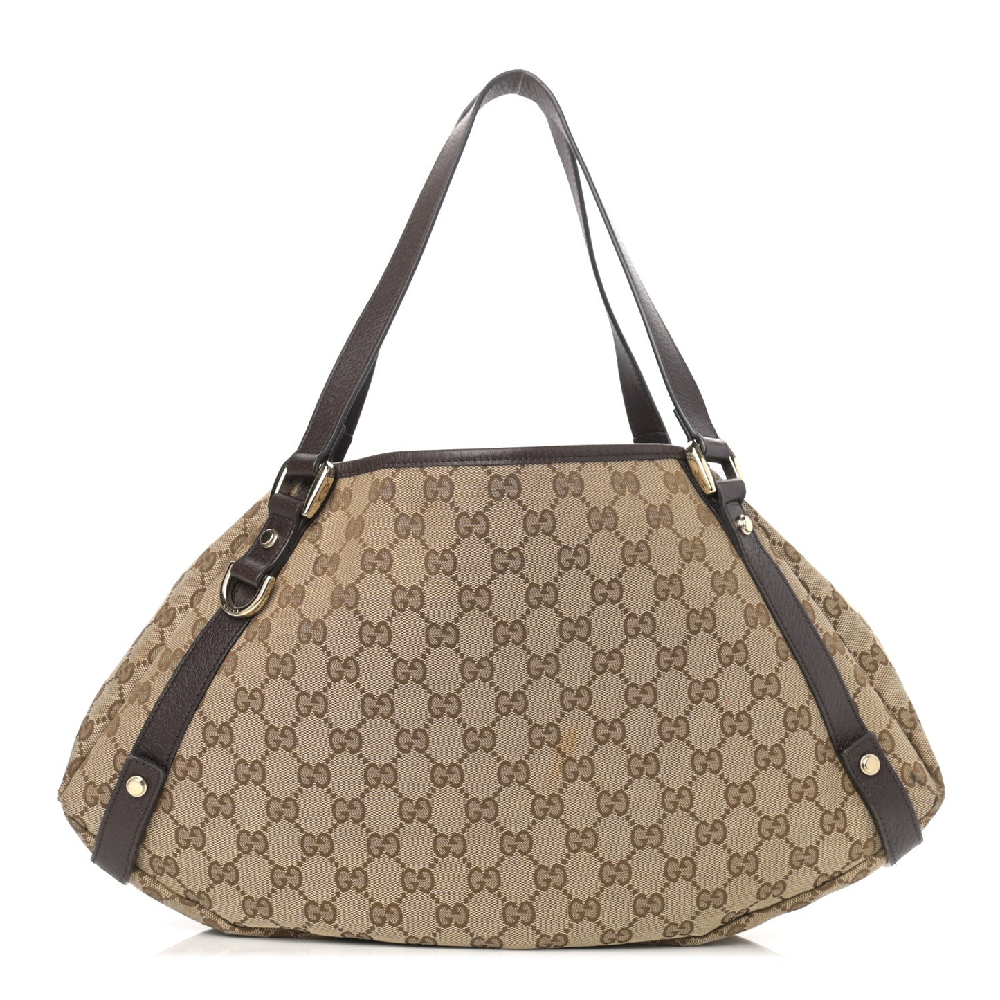 Monogram Medium Abbey Shoulder Bag Dark Brown