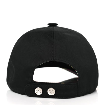 Chanel Cotton CC Cap Hat Black 5 of 7