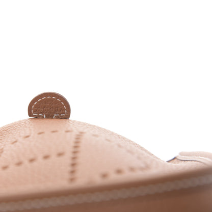 Hermes Taurillon Clemence Allegro Evelyne TPM Gold Cornaline White 7 of 11