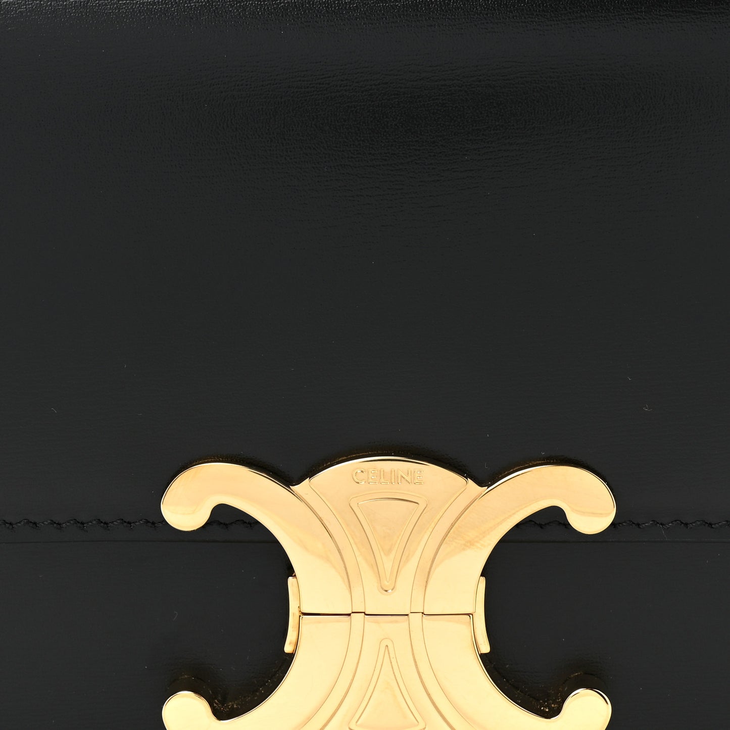 Shiny Calfskin Teen Triomphe Black