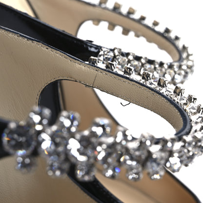 Jimmy Choo Patent Crystal Bing 100 Pumps 36 Black 39.5 Black 10 of 11