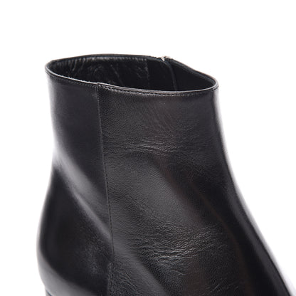 Saint Laurent Nappa Loulou Ankle Zip Boot 39.5 Black 9 of 10
