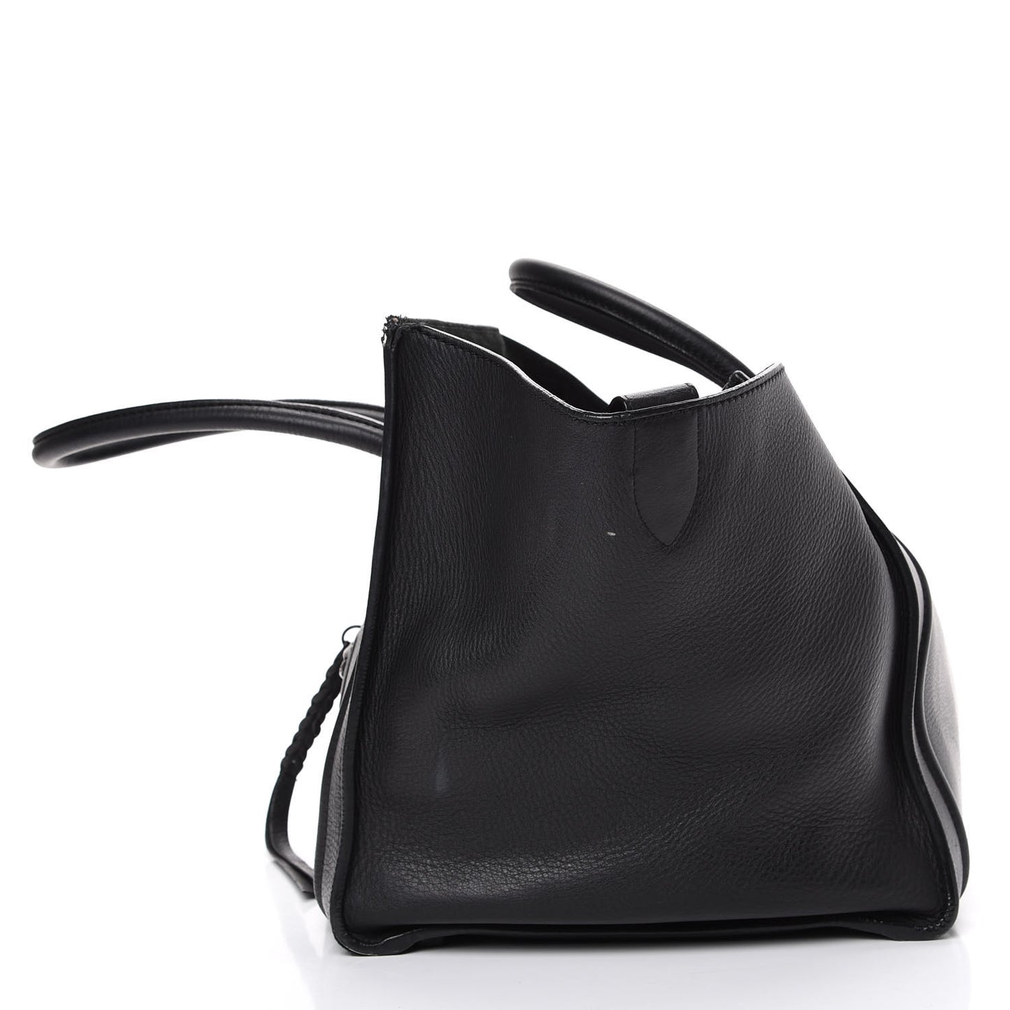 Supple Calfskin Medium Phantom Luggage Black