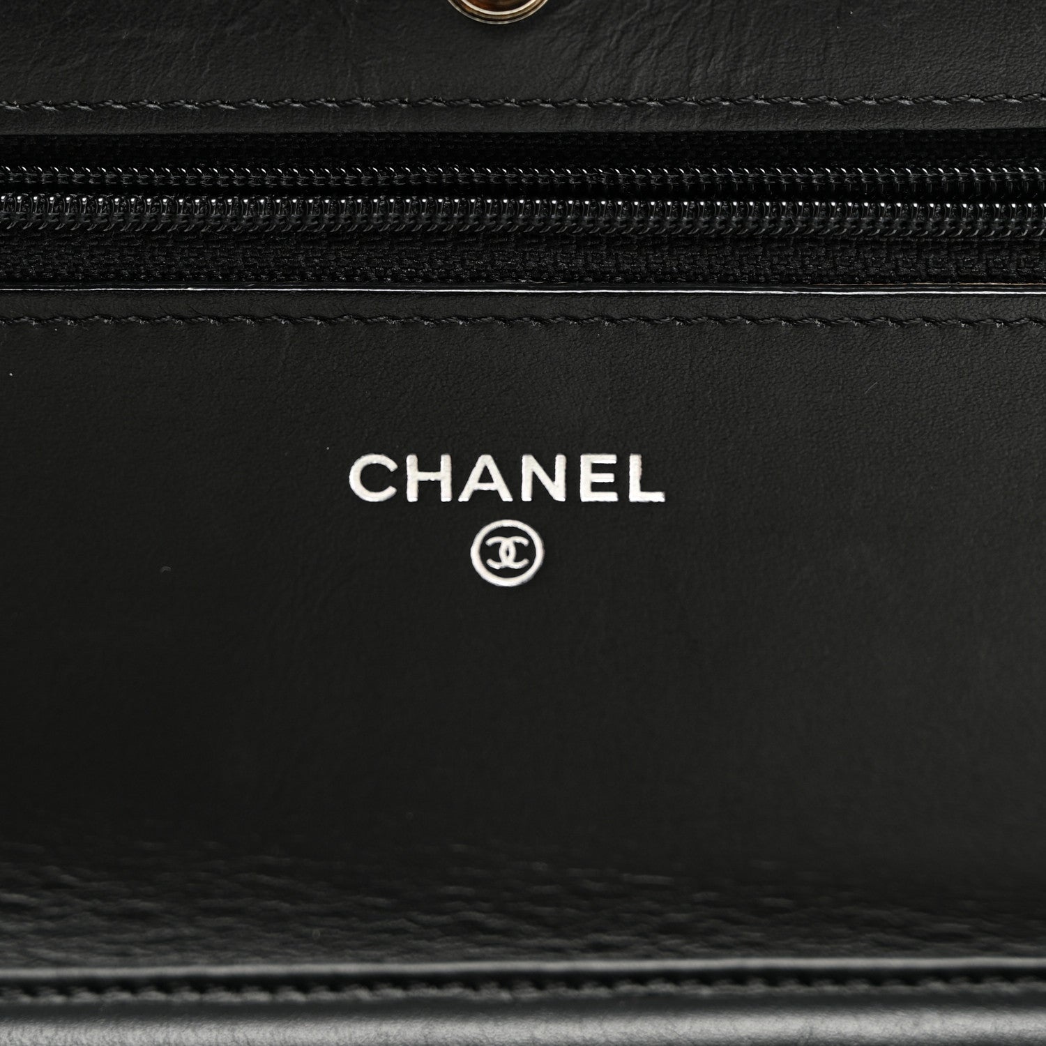 Chanel Patent Quilted Wallet On Chain WOC Black 6 of 11