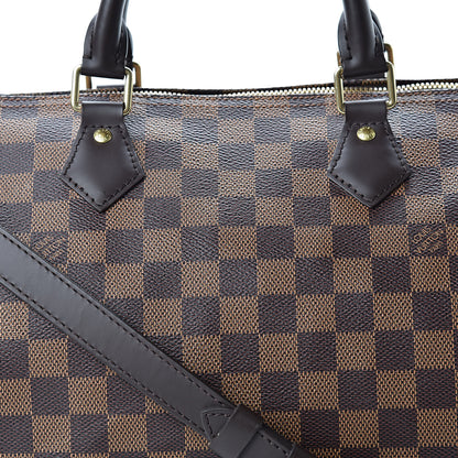 Louis Vuitton Damier Ebene Speedy Bandouliere 30 9 of 13