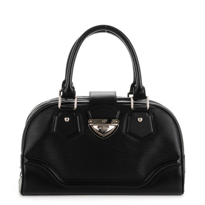 Louis Vuitton Epi Bowling Montaigne GM Black 1 of 8