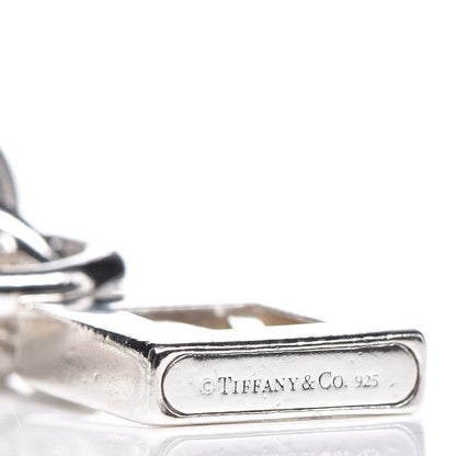 Tiffany Sterling Silver Initial V Lock Charm Bracelet 4 of 5