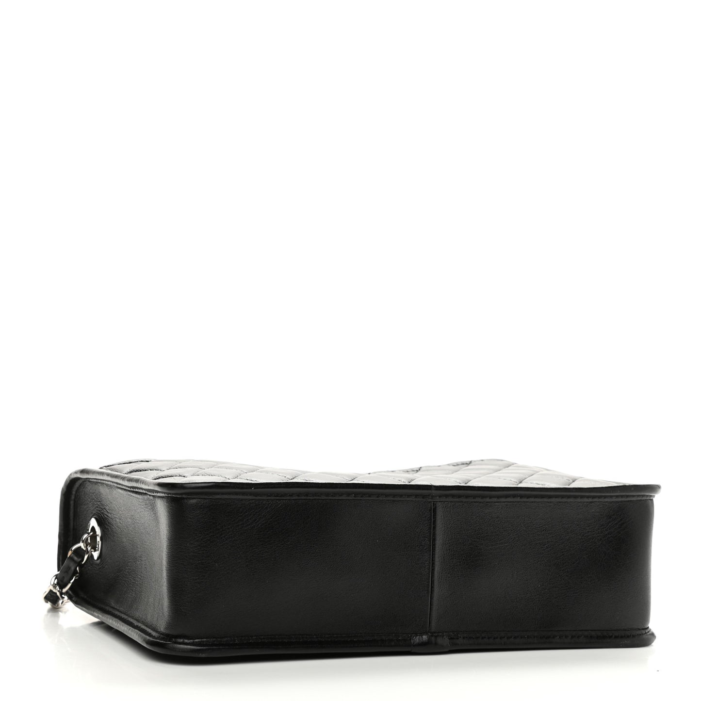 Aged Calfskin Quilted Large Working Vibe Camera Case Black