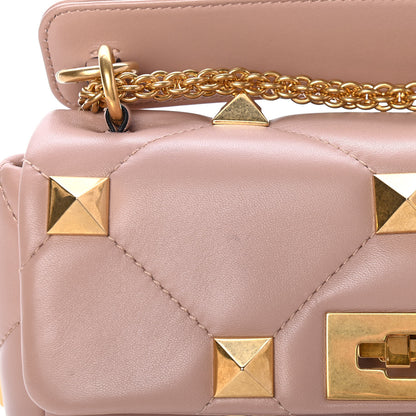 Valentino Garavani Nappa Medium Roman Stud Shoulder Bag Rose Cannelle 5 of 5