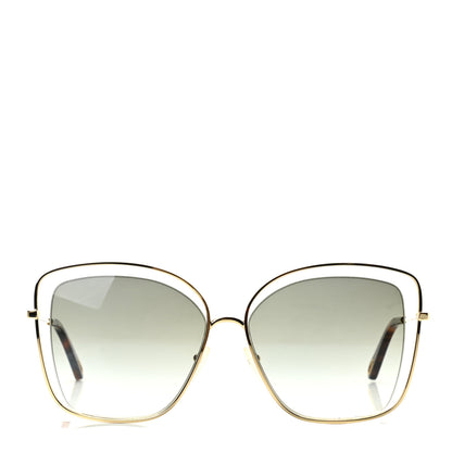 Chloe Poppy Cutout Square Sunglasses CE133S Havana Brown 2 of 7