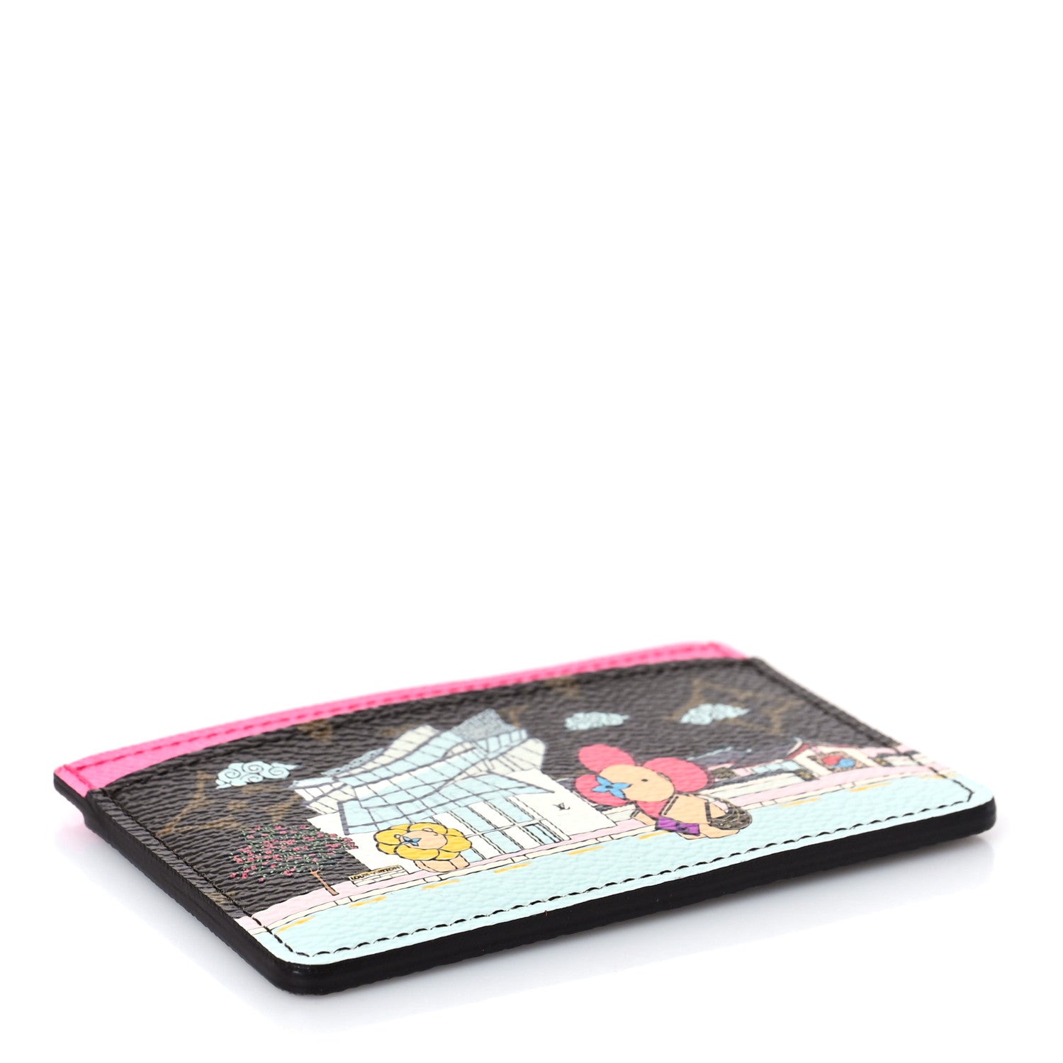 Louis Vuitton Monogram 2022 Christmas Animation Seoul Cardholder Fuchsia 4 of 9