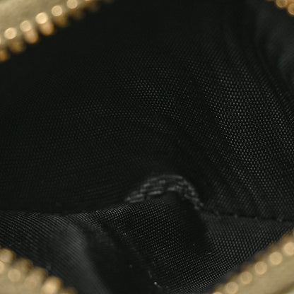 Saint Laurent Grain De Poudre Matelasse Chevron Monogram Zipped Card Case 7 of 9