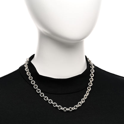 Tiffany Sterling Silver Round Link Necklace 2 of 5
