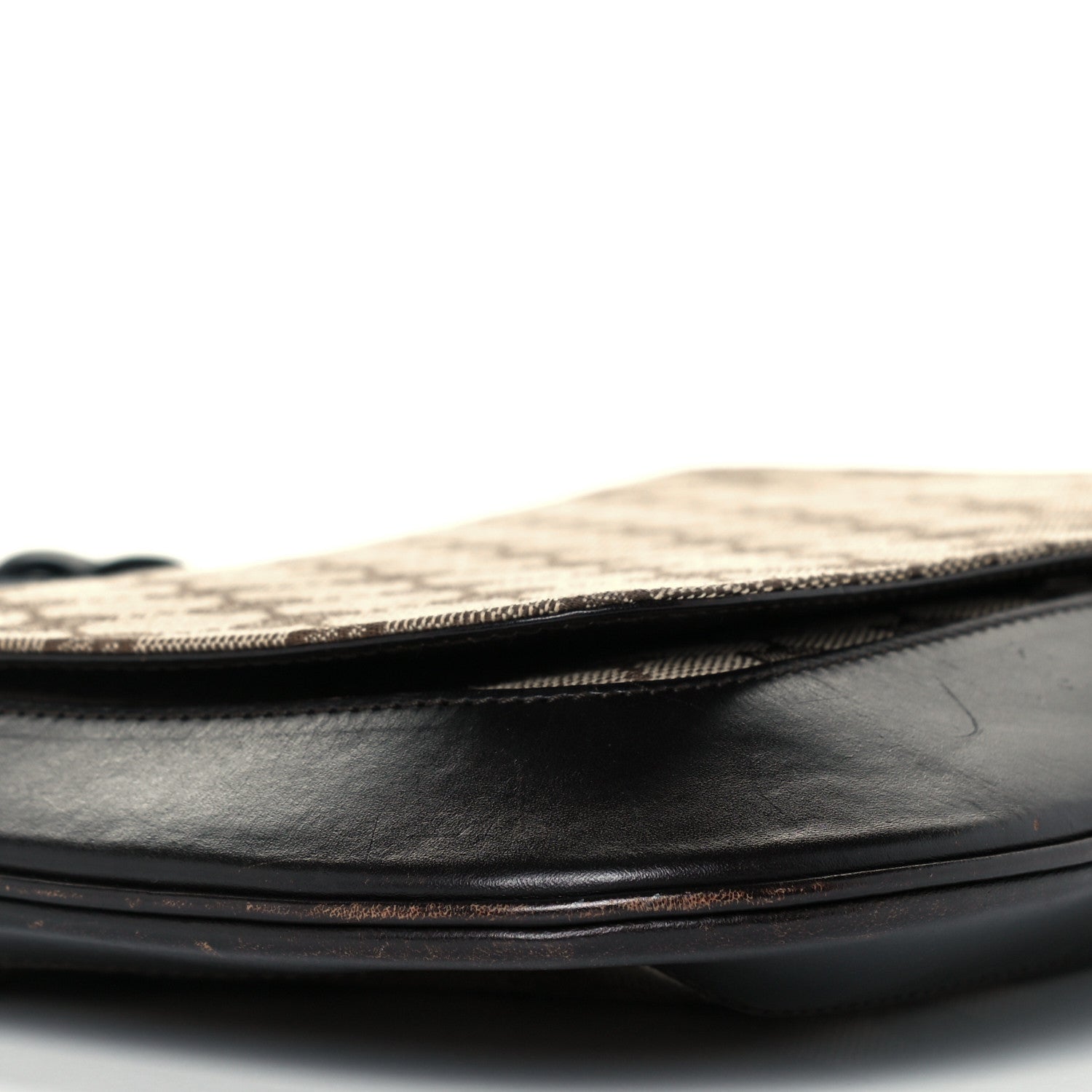 Gucci Monogram Wooden Chain Flap Brown 10 of 12