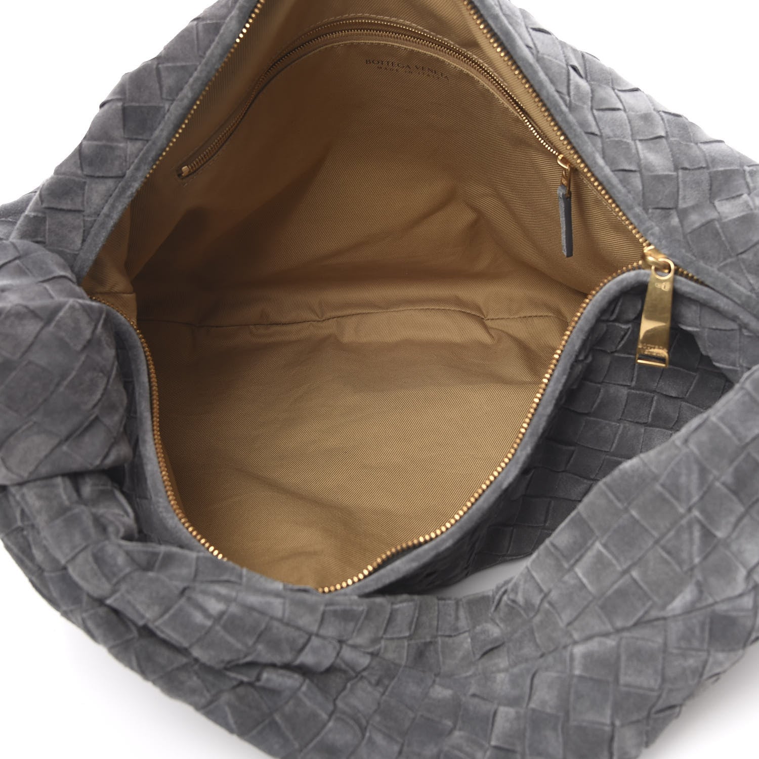 Bottega Veneta Suede Intrecciato Medium Jodie Light Graphite 5 of 11