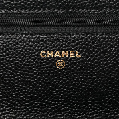 Chanel Caviar Quilted Wallet on Chain WOC Black 6 of 14