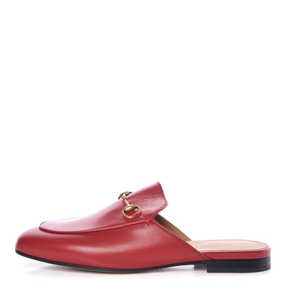 Gucci Malaga Kid Womens Princetown Slippers 39.5 Hibiscus Red 1 of 9