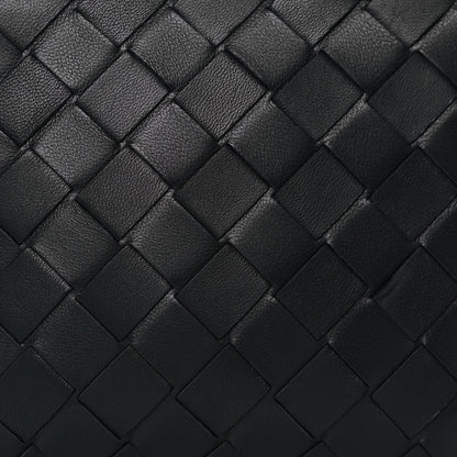 Bottega Veneta Nylon Nappa Intrecciato Convertible Tote Khaki Black 16 of 21