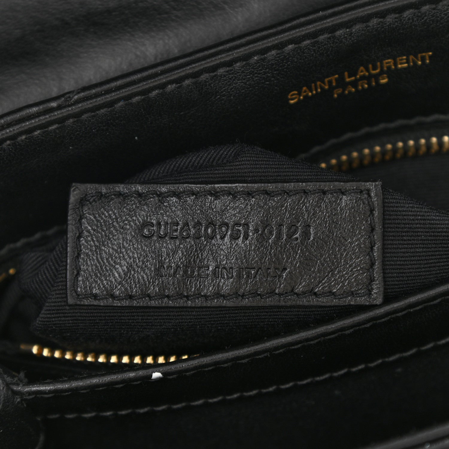 Saint Laurent Calfskin Y Quilted Monogram Toy Loulou Crossbody Bag Black 7 of 11