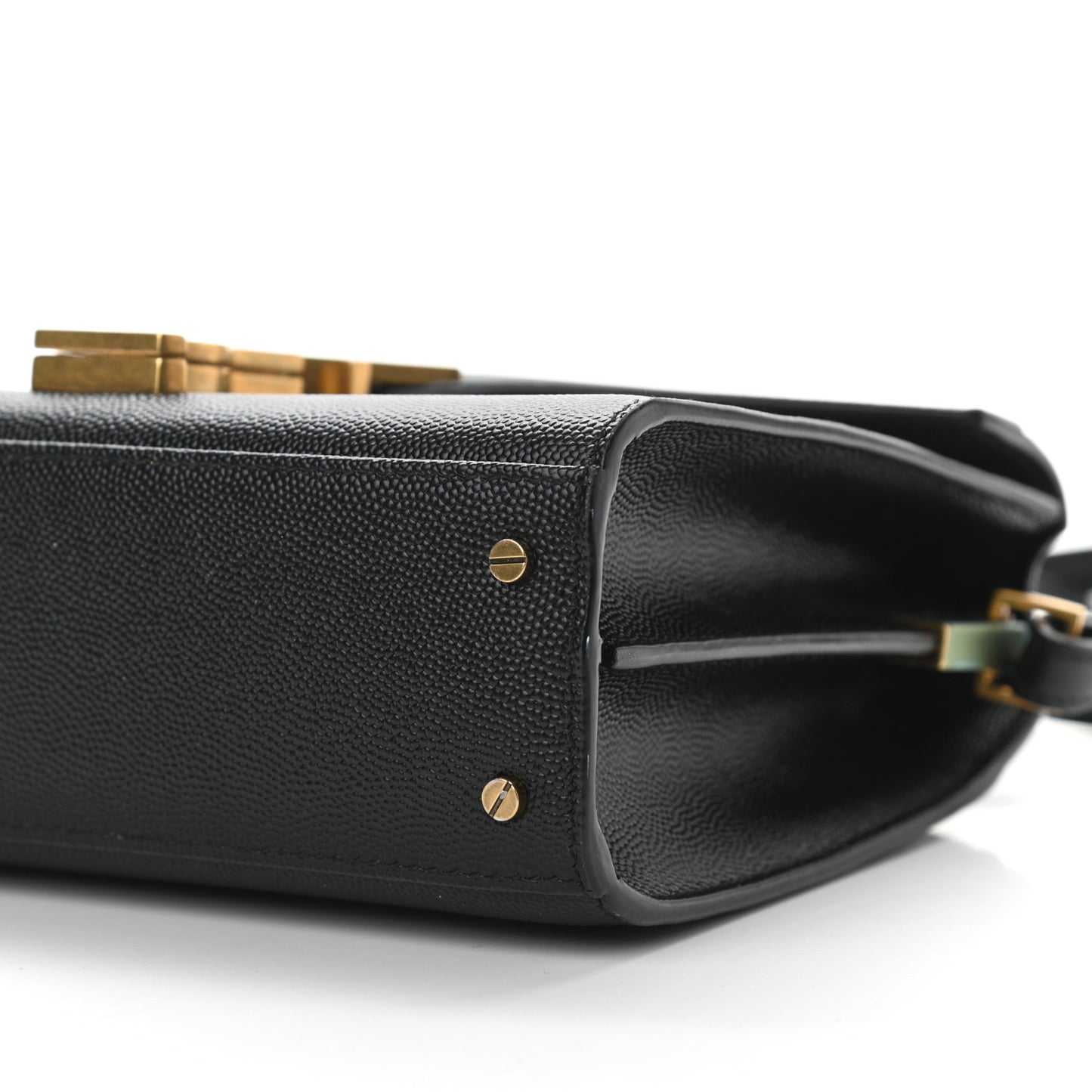 Grain de Poudre Mini Classic Monogram Cassandra Top Handle Black Rouge Legion